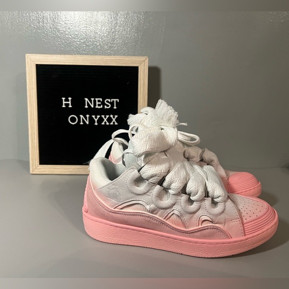 LANVIN
Leather Curb Sneakers Sz 37EU - Picture 8 of 14